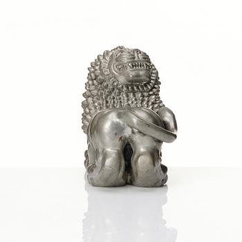 Anna Petrus, a pewter sculpture of a lion, Svenskt Tenn, Stockholm 1952.