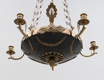 TAKAMPEL, empirestil, sekelskiftet 1900. Höjd ca 65 cm.