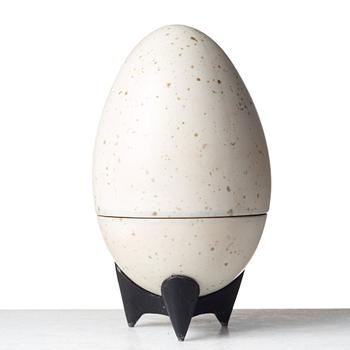 Hans Hedberg, a faience sculpture of an egg, Biot, France.