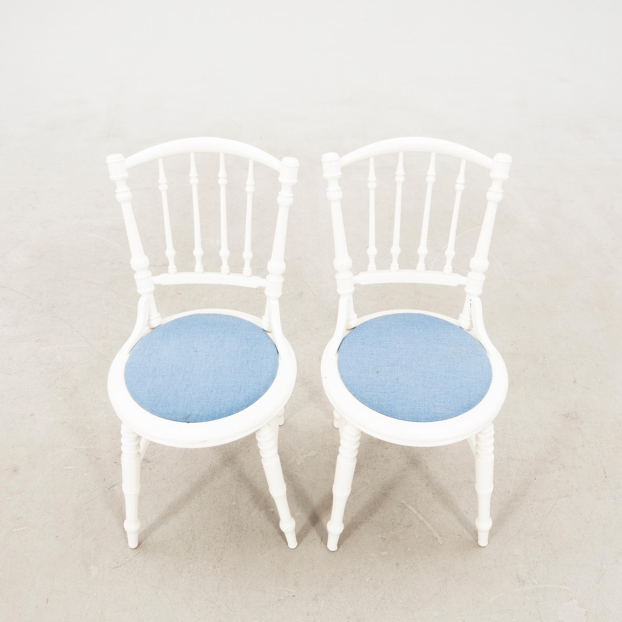 Chairs, 6 pieces, late 19th century/turn of the 20th century.