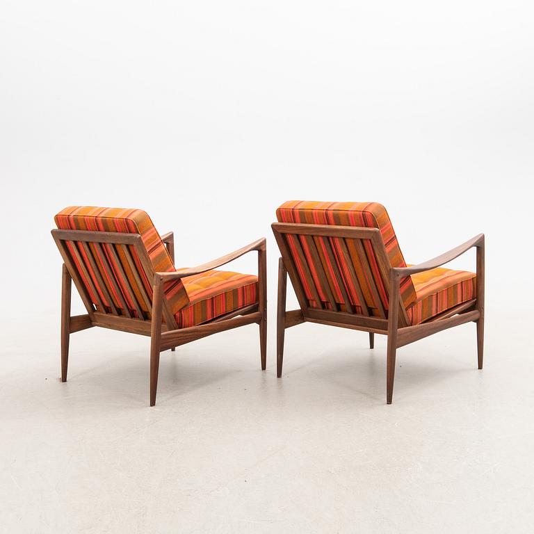 Ib Kofod-Larsen, armchairs, a pair of "Kandidaten" OPE furniture, 1960s.