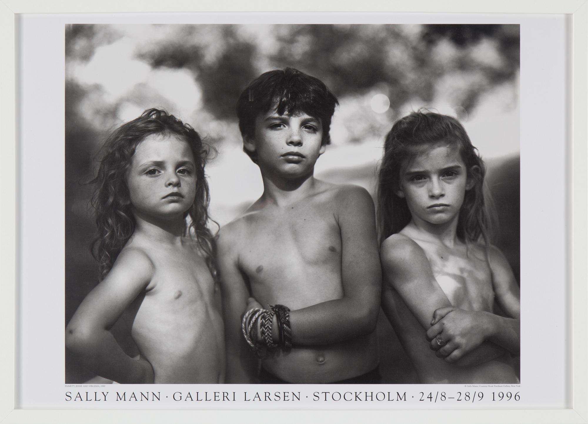 A Sally Mann Poster from the first European Gallery exhibition at Gallery Christian Larsen 1996, printed in 200 copies.