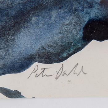 PETER DAHL, signed Peter Dahl. Watercolour on paper 42 x 29.5 cm.