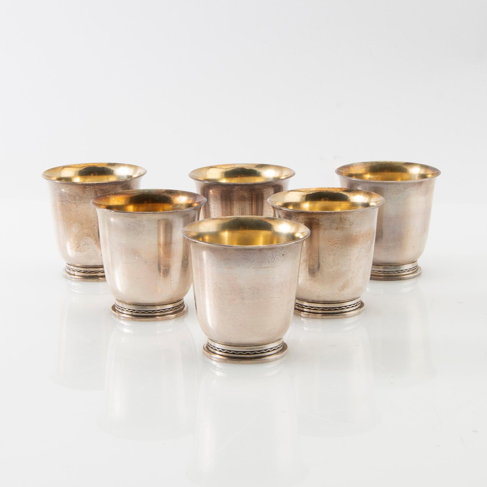 Supbägare 6 st Borgila sterlingsilver Stockholm 1937.