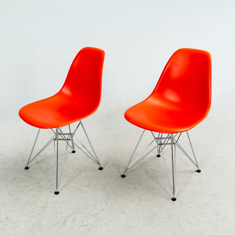 Charles and Ray Eames, stolar 6 st, "Plastic chair DSR", Vitra 210.