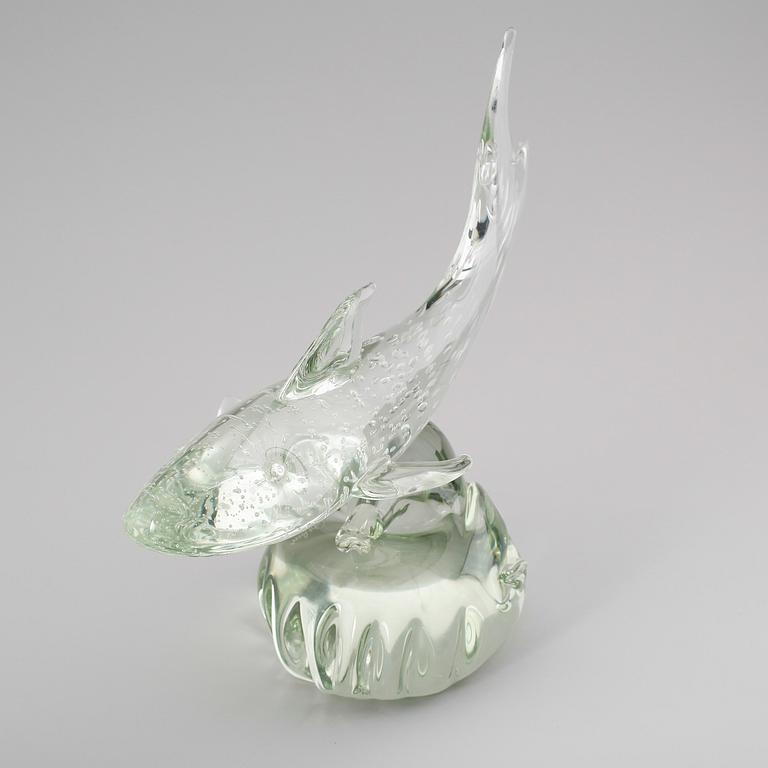 SKULPTUR, glas, Sergio Rossi, Murano, Italien, signerad, 1900-talets andra hälft.