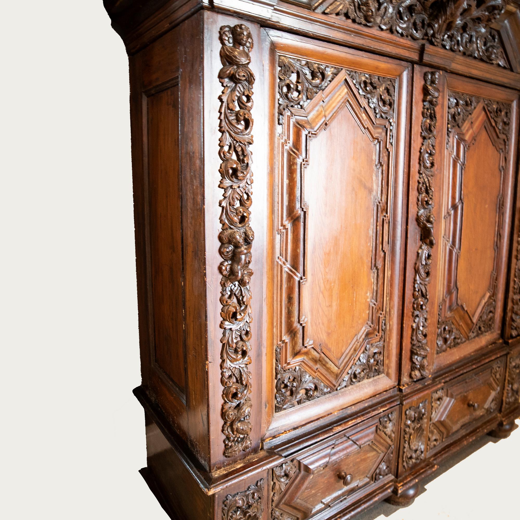 Baroque Style Display Cabinet, 19th Century.