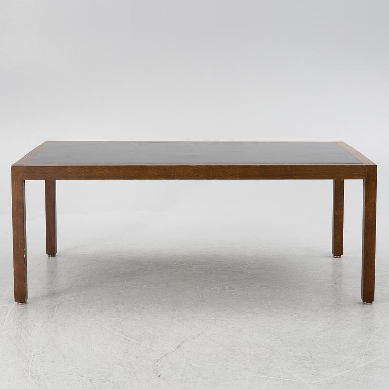 A coffee table with enamel table top by Bror Marklund, Sweden, 1970's.