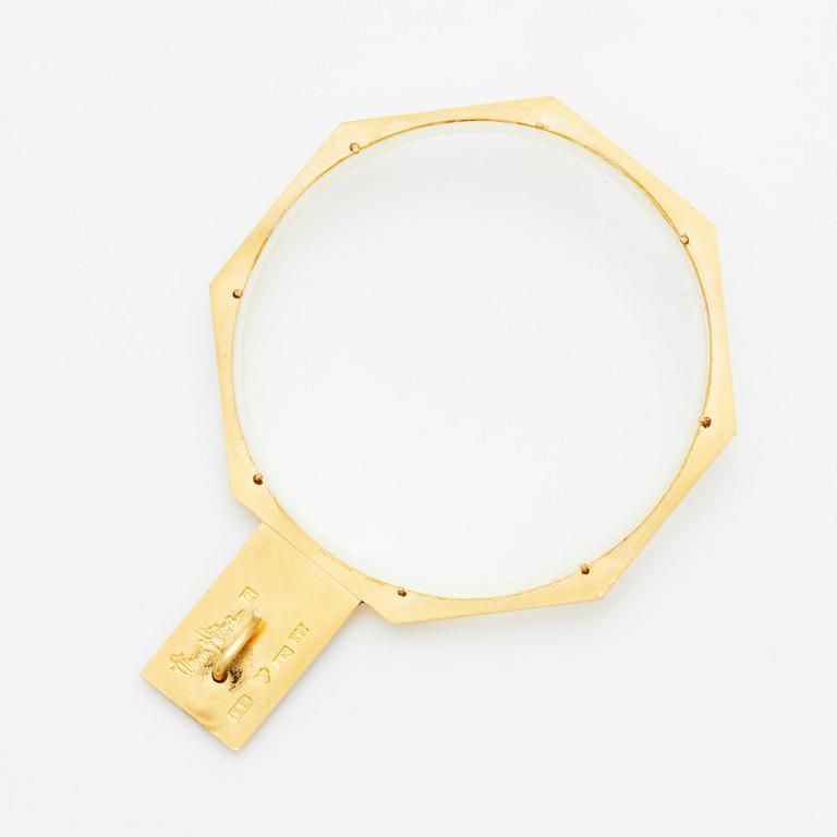 Wiwen Nilsson, an 18K gold magnifying glass, Lund 1963.