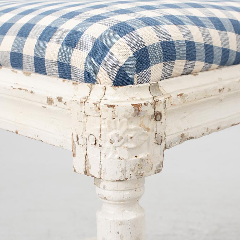 Stolar, ett par, sent 1700-tal. Gustavianska.