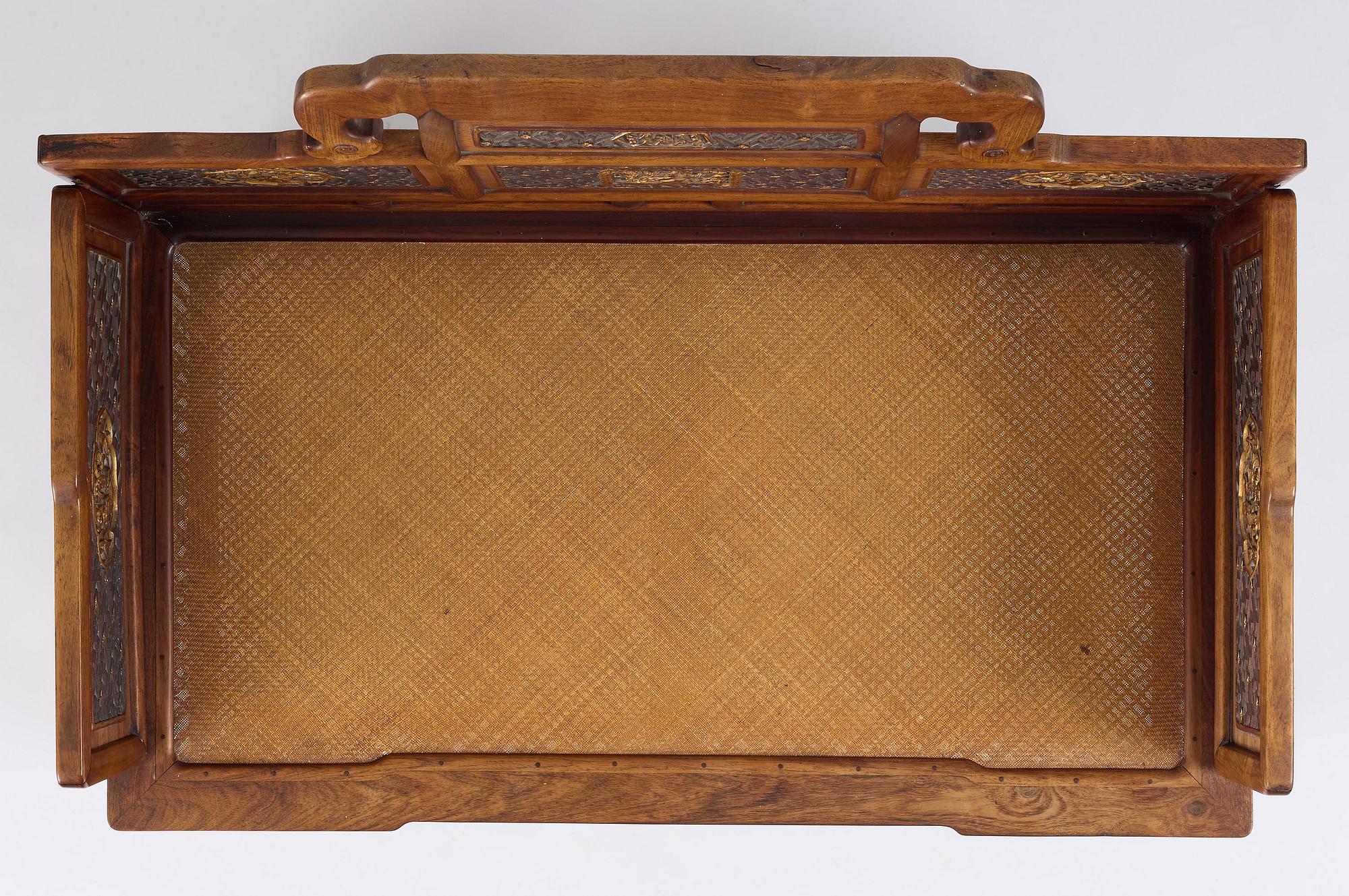 Dagbädd, hardwood. Qingdynastin, 1800-tal.