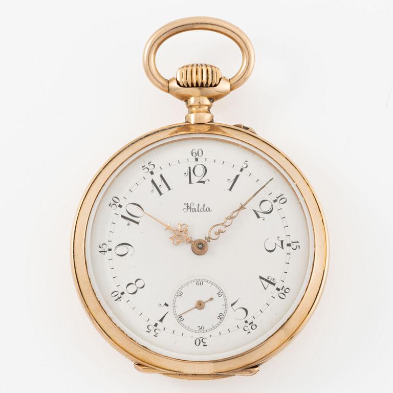 Halda, pocket watch, 40 mm.