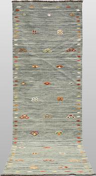 Gallerimatta, Kelim, 294 x 83 cm.