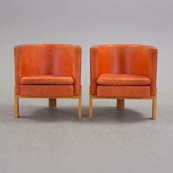 A pair of easy chairs by Erik Karlström, Källemo.