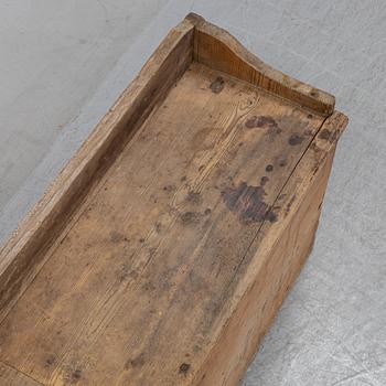 A provincial Swedish wooden sofa, later part of the 19th Century.
