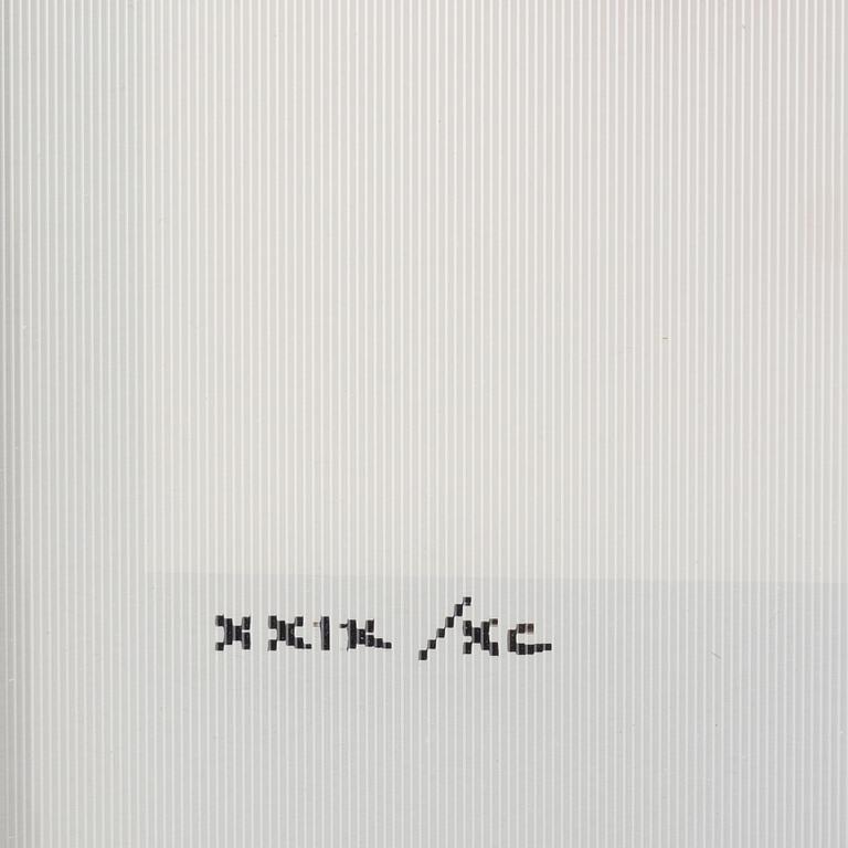 Yaacov Agam, lenticular agamograph, signed in print XXIX/XC.