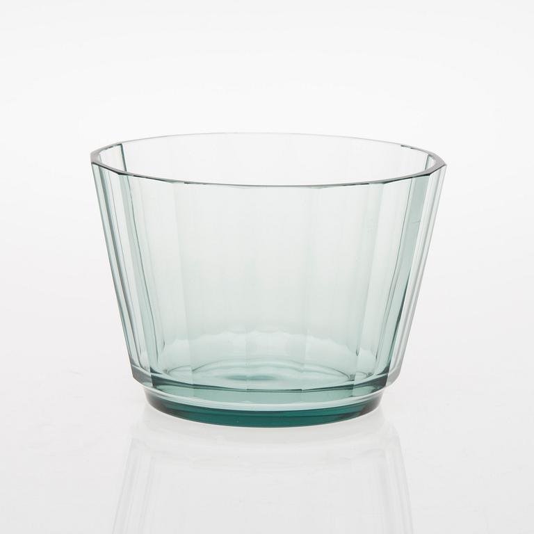 SKÅL, glas, signerad G. Hongell, Karhula, 1920/30-tal.