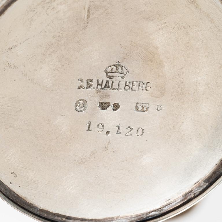 Six Swedish silver cups and trophies, including with mark of K Anderson, Stockholm 1912.
