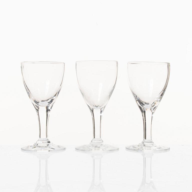 Ingegerd Råman, a set of 14 wine glasses, "Bellman", Skruf.