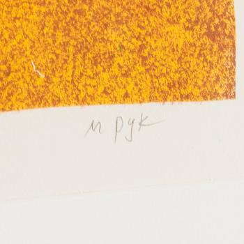 MADELEINE PYK, färglitografi, signerad M Pyk och numrerad 148/250 med blyerts.