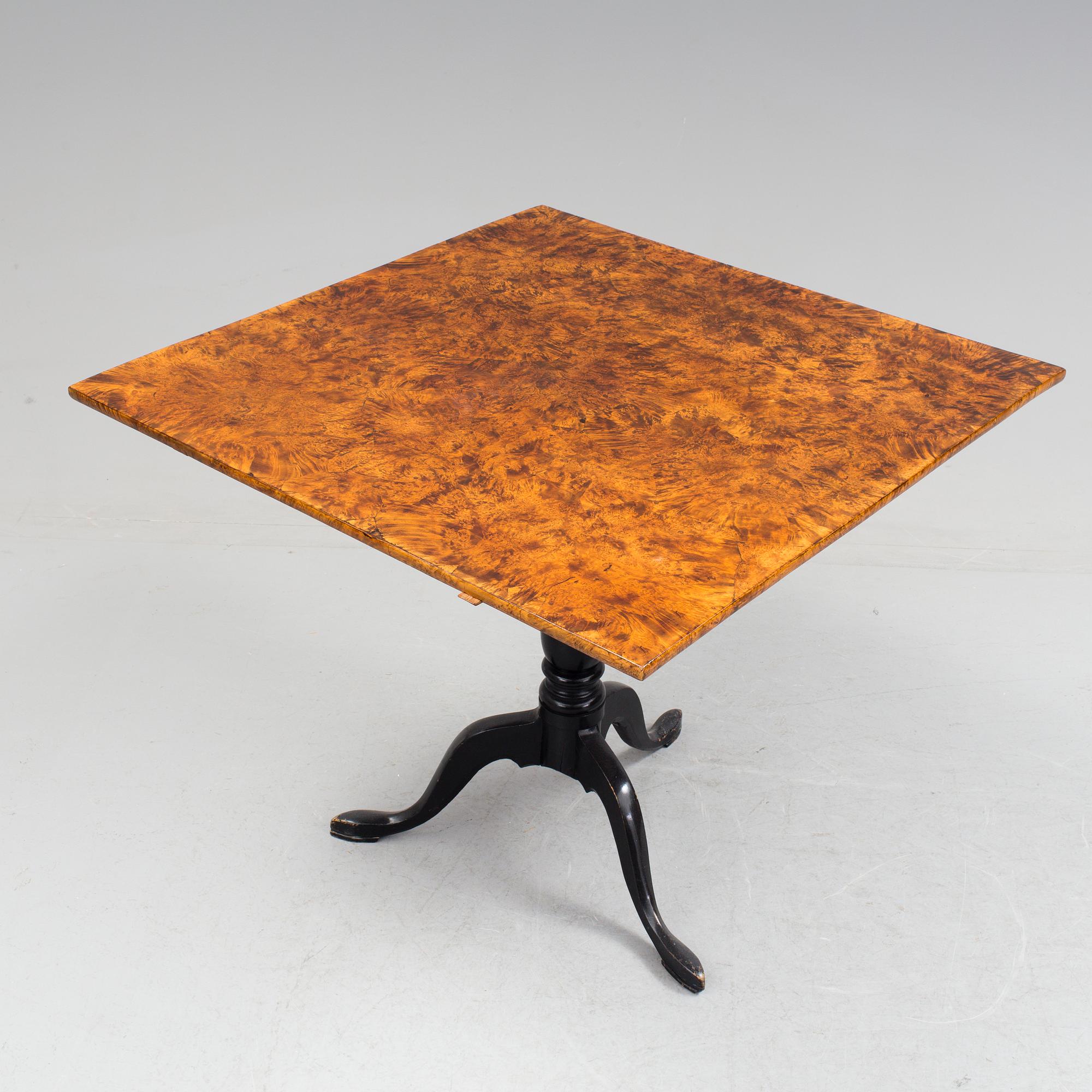 A 18th century folding table.