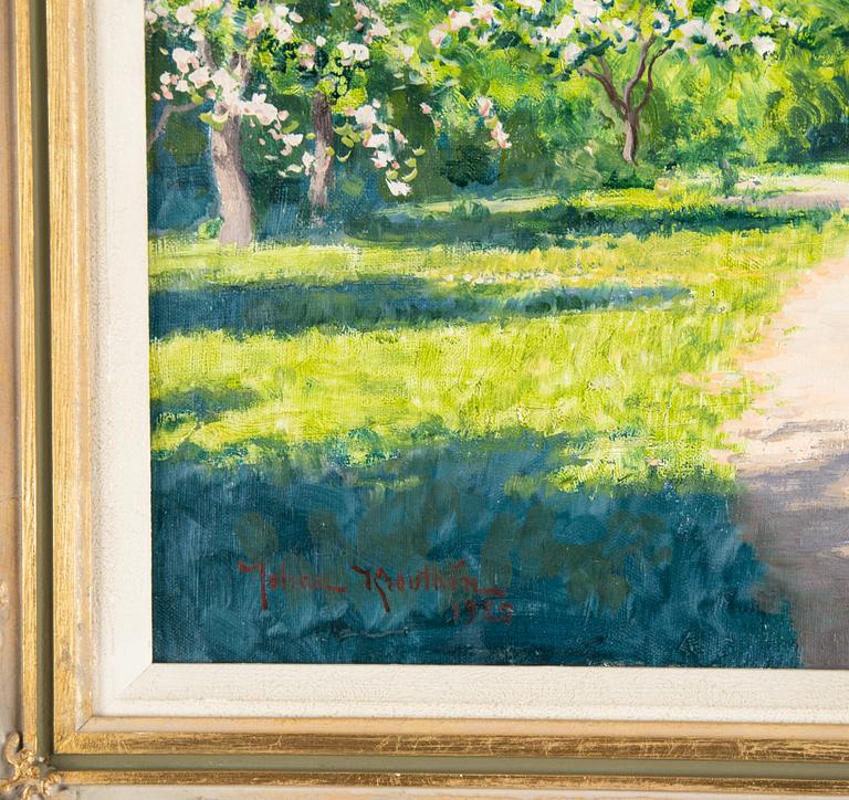 Johan Krouthén, oil on canvas, signed and dated 1925.