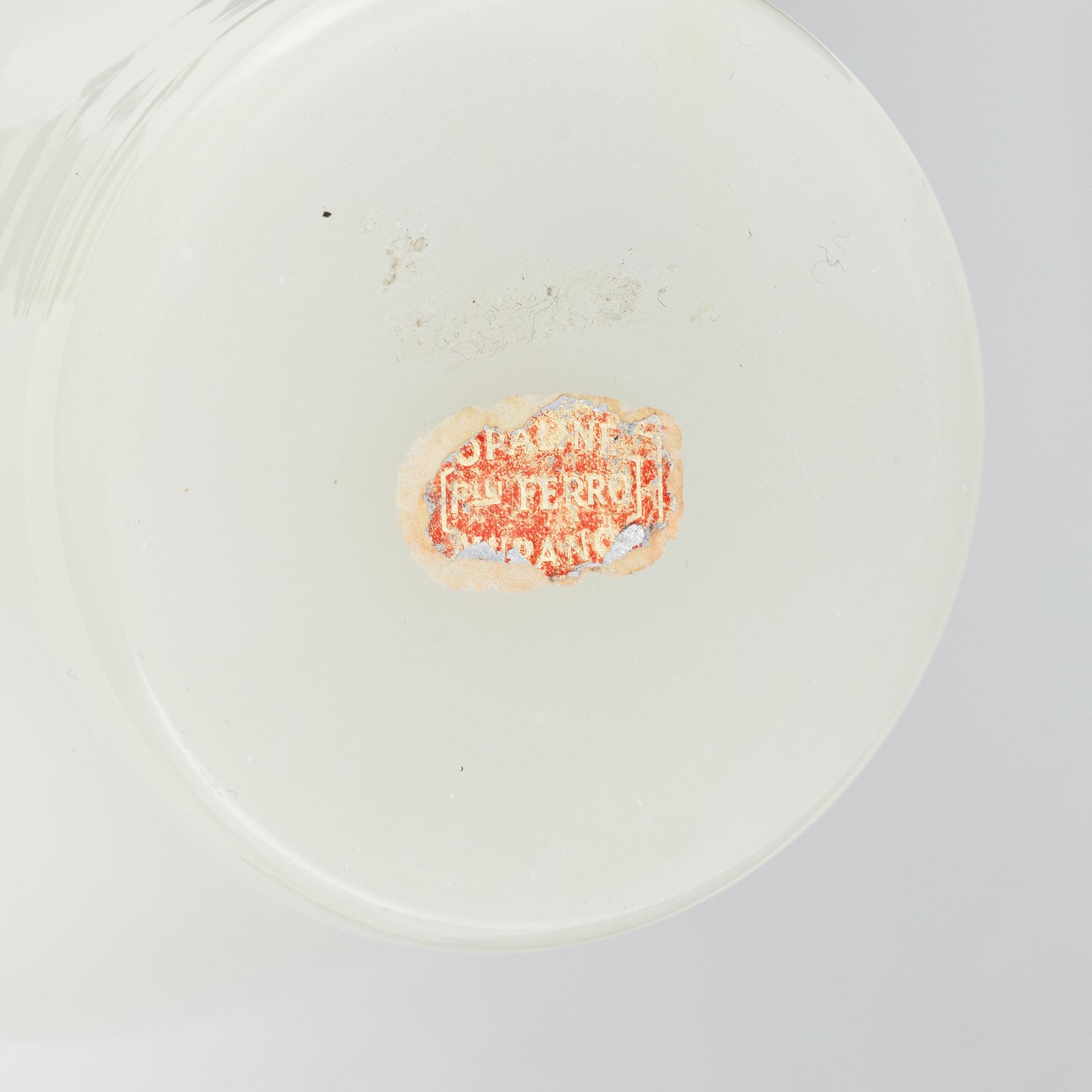 A glass vase, Fratelli Ferro, Murano, Italy.