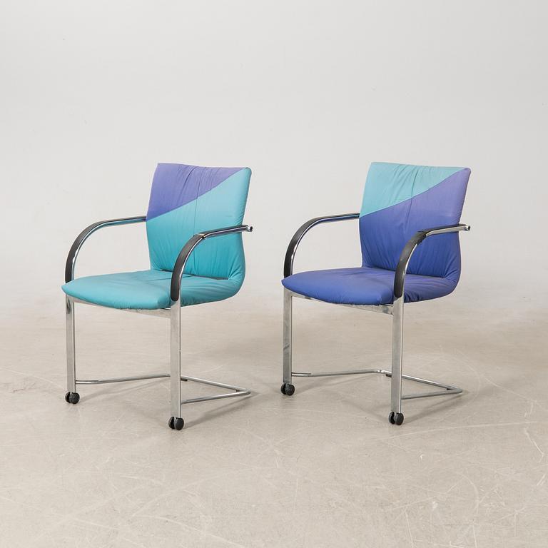 Burkhardt Vogtherr armchairs 8 pcs "Independence" for Fritz Hansen 1990s.