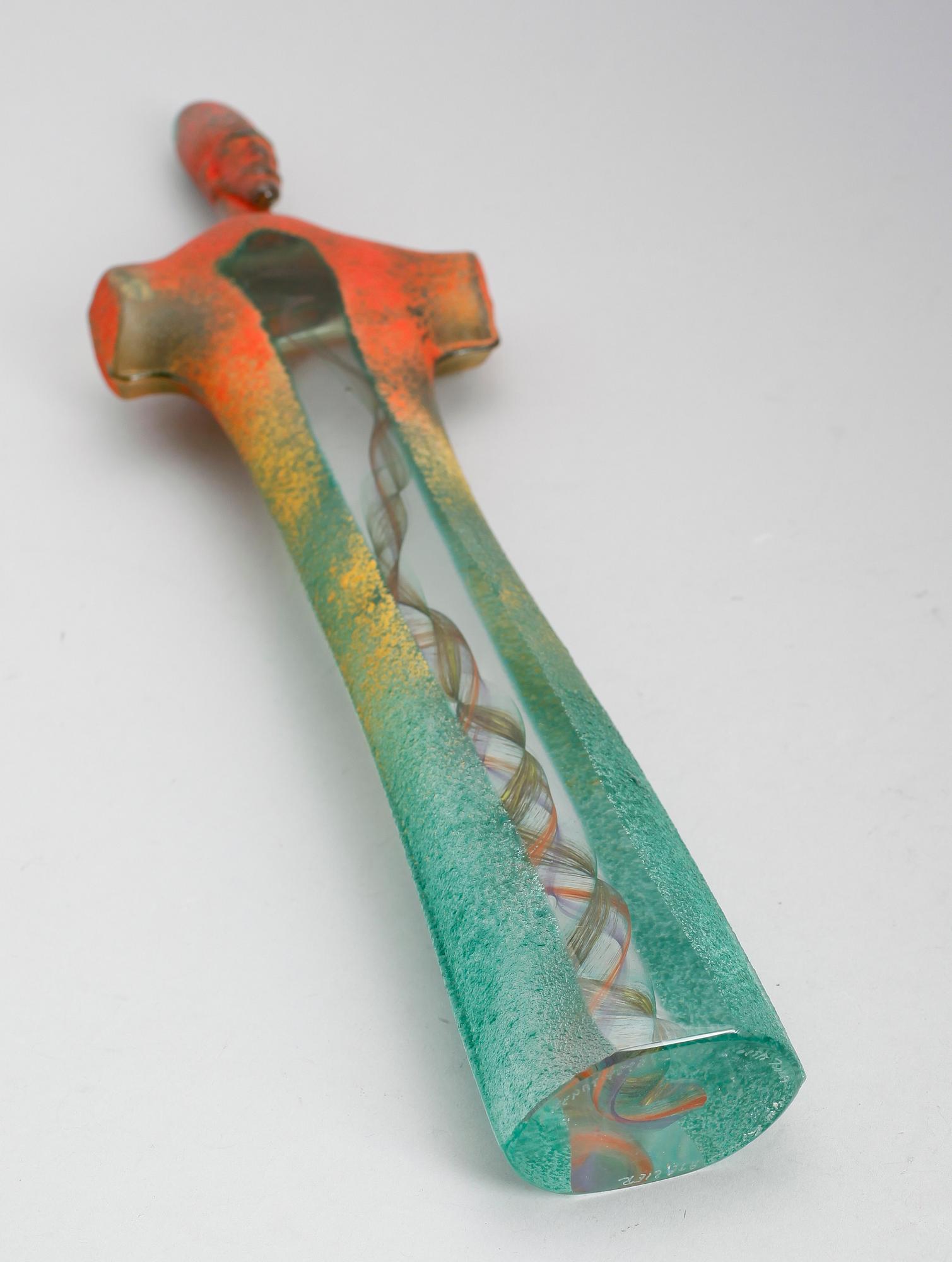 SKULPTUR, glas, Kjell Engman, Kosta Boda, signerad.