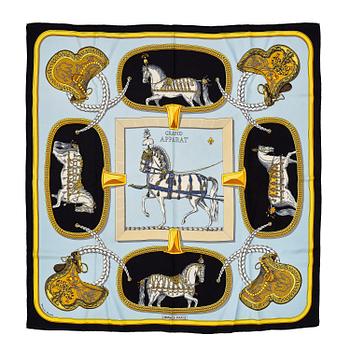392. Hermès, scarf, “Grand Apparat”.