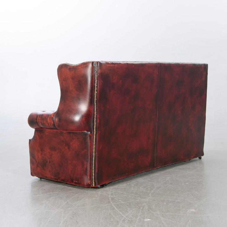 Soffa, Chesterfield-modell, skinn.