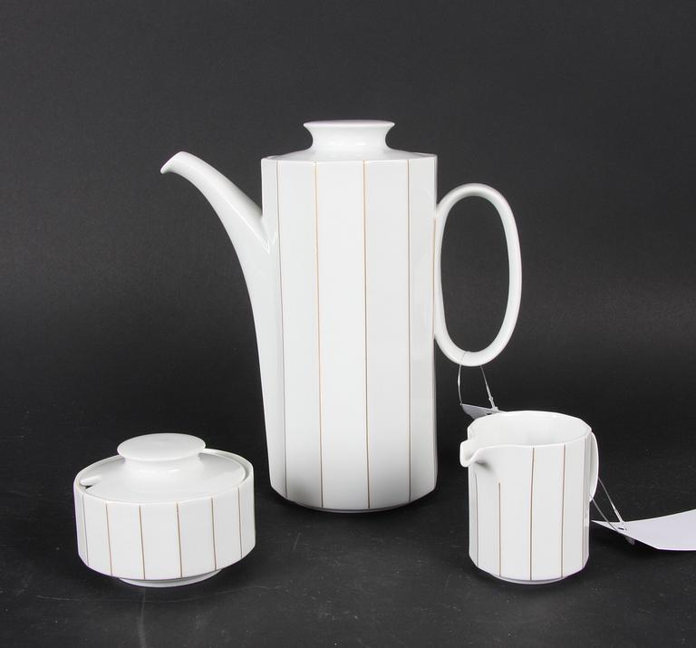 KAFFESERVIS, för 6 pers, Tapio Wirkkala, Rosenthal studiolinie.