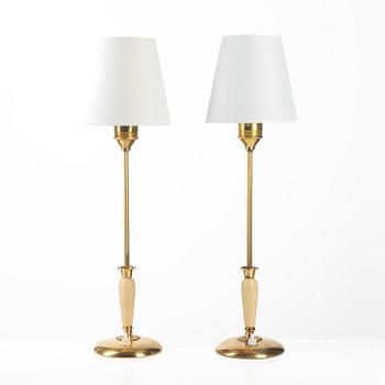 Bertil Brisborg, a pair of table lamps model "32149", Nordiska Kompaniet 1940s.