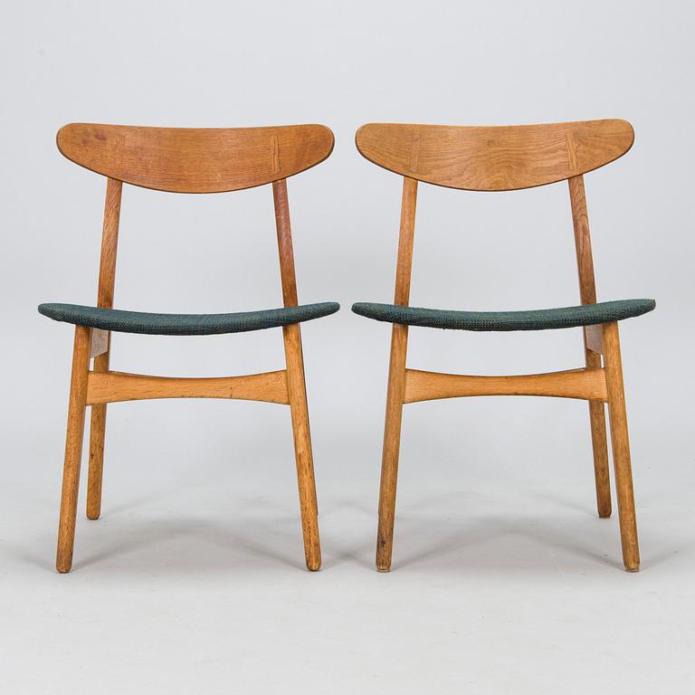 Hans J Wegner, stolar, ett par, "CH-30", Carl Hansen & Søn, Danmark, 1950-60-tal.