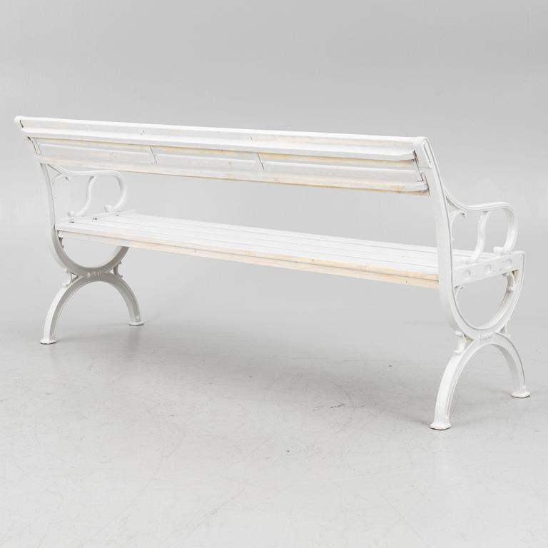 A garden bench, later part of the 20th century.