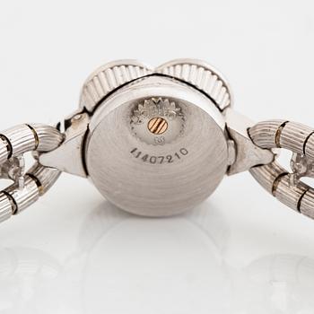 Omega brilliant cut diamond watch.