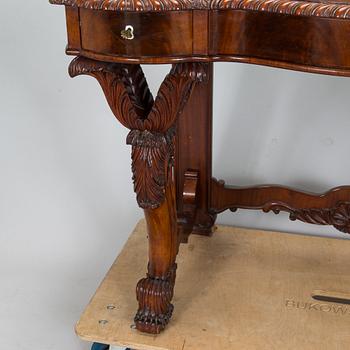 A late 19th century vanity table with stool, Russia.