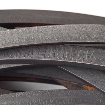 Bernar Venet, "Arcs in Disorder: 83.5 Arc x 14".