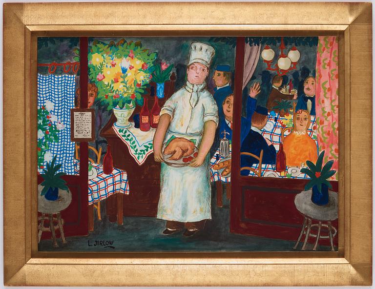 Lennart Jirlow, Kock utanför restaurang.
