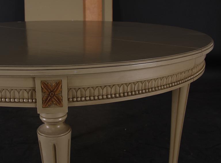 MATSALSGRUPP, 10 delar. Gustaviansk stil, 1900-talets andra hälft.