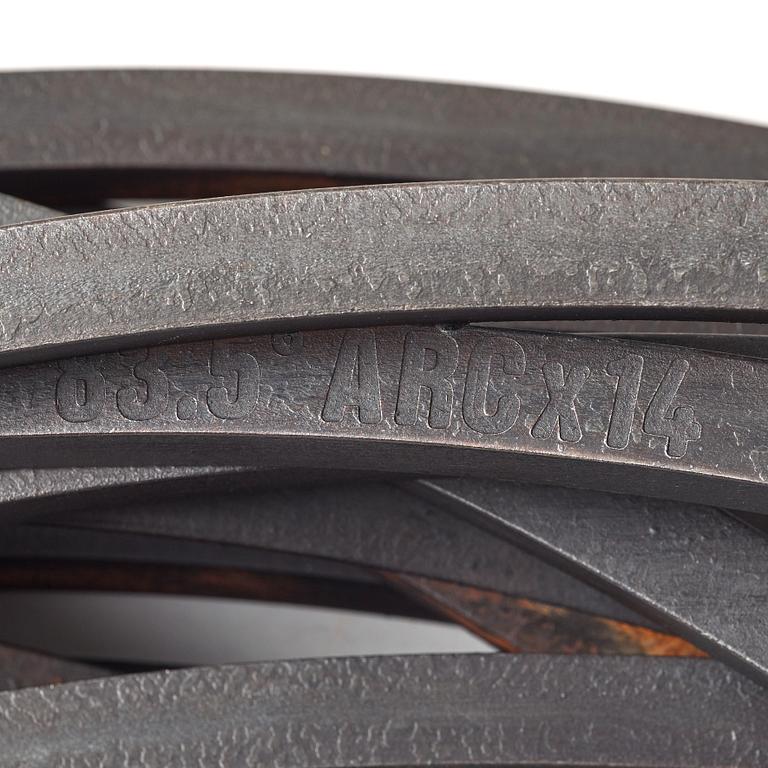 Bernar Venet, "Arcs in Disorder: 83.5 Arc x 14".