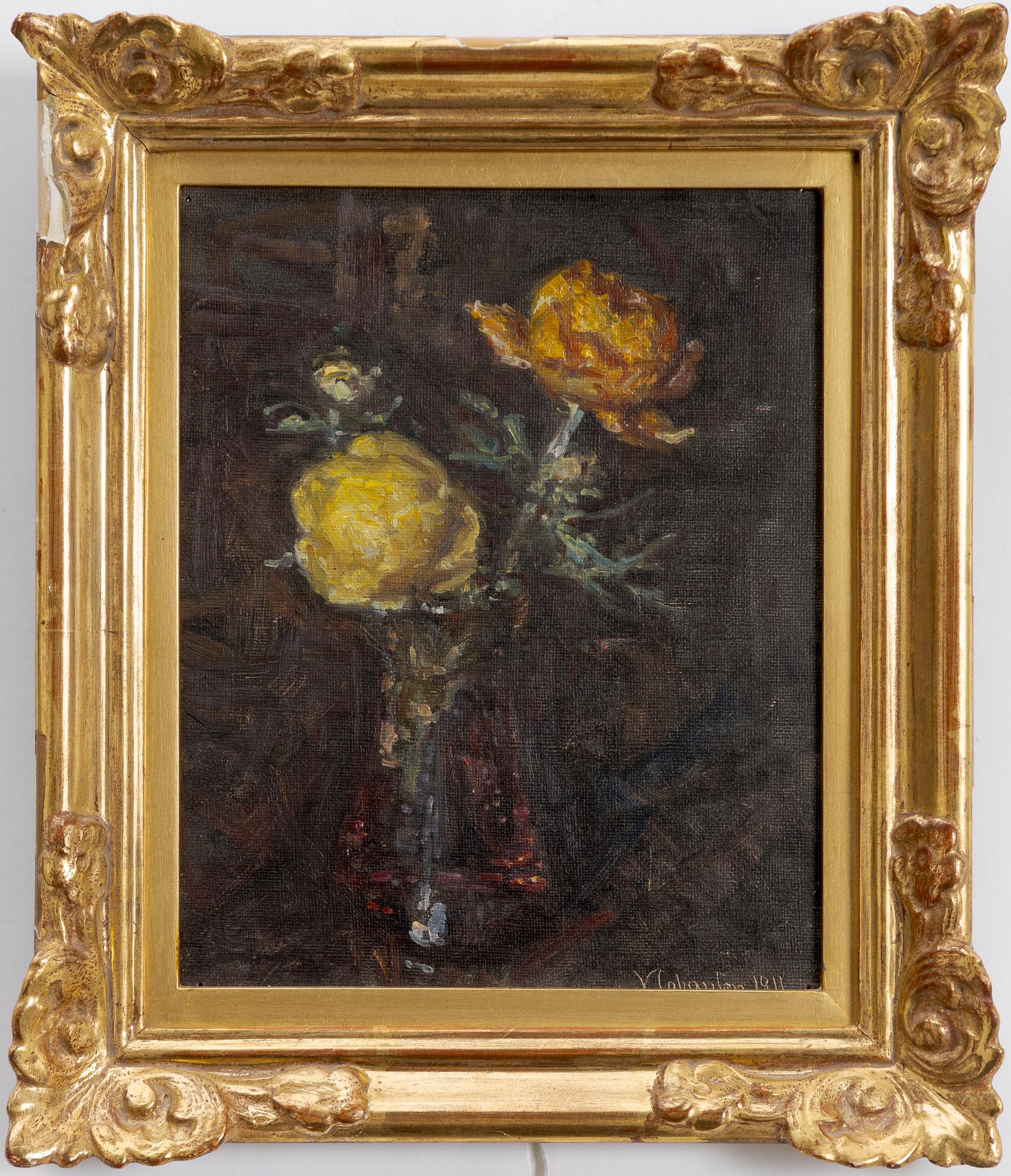 Viggo Johansen, Flower still life.