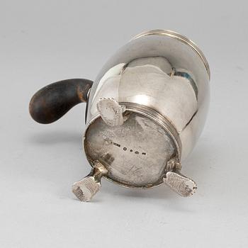 A Swedish early 19th century silver coffee-pot, mark of Daniel Hallman, Stockholm 1815.