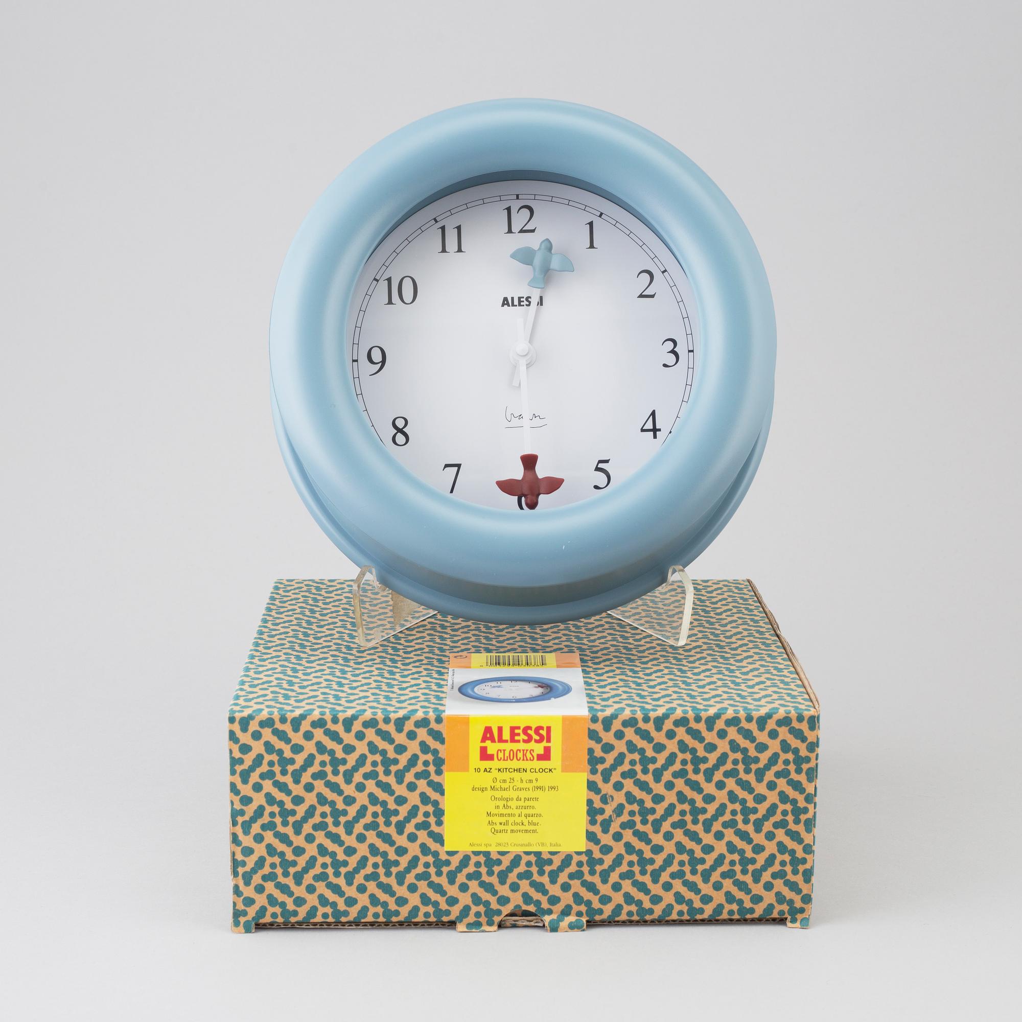 MICHAEL GRAVES, 'Kitchen clock' Alessi, 1993.