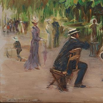 Ingeborg Westfelt-Eggertz, "L'heure de musique militaire au jardin de Tuilleries".