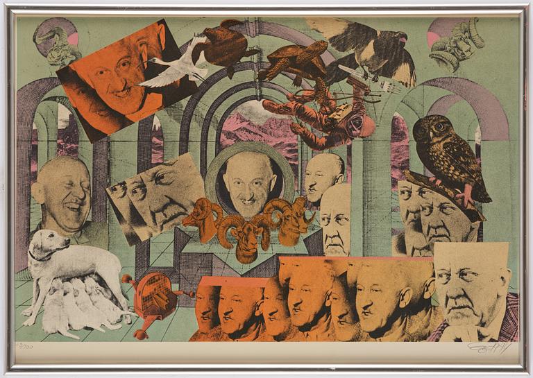 Erró, Utan titel ur: "Hommage aux Prix Nobel" (Nobelprismappen).