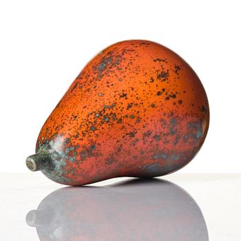 Hans Hedberg, a faience sculpture of a pear, Biot, France.