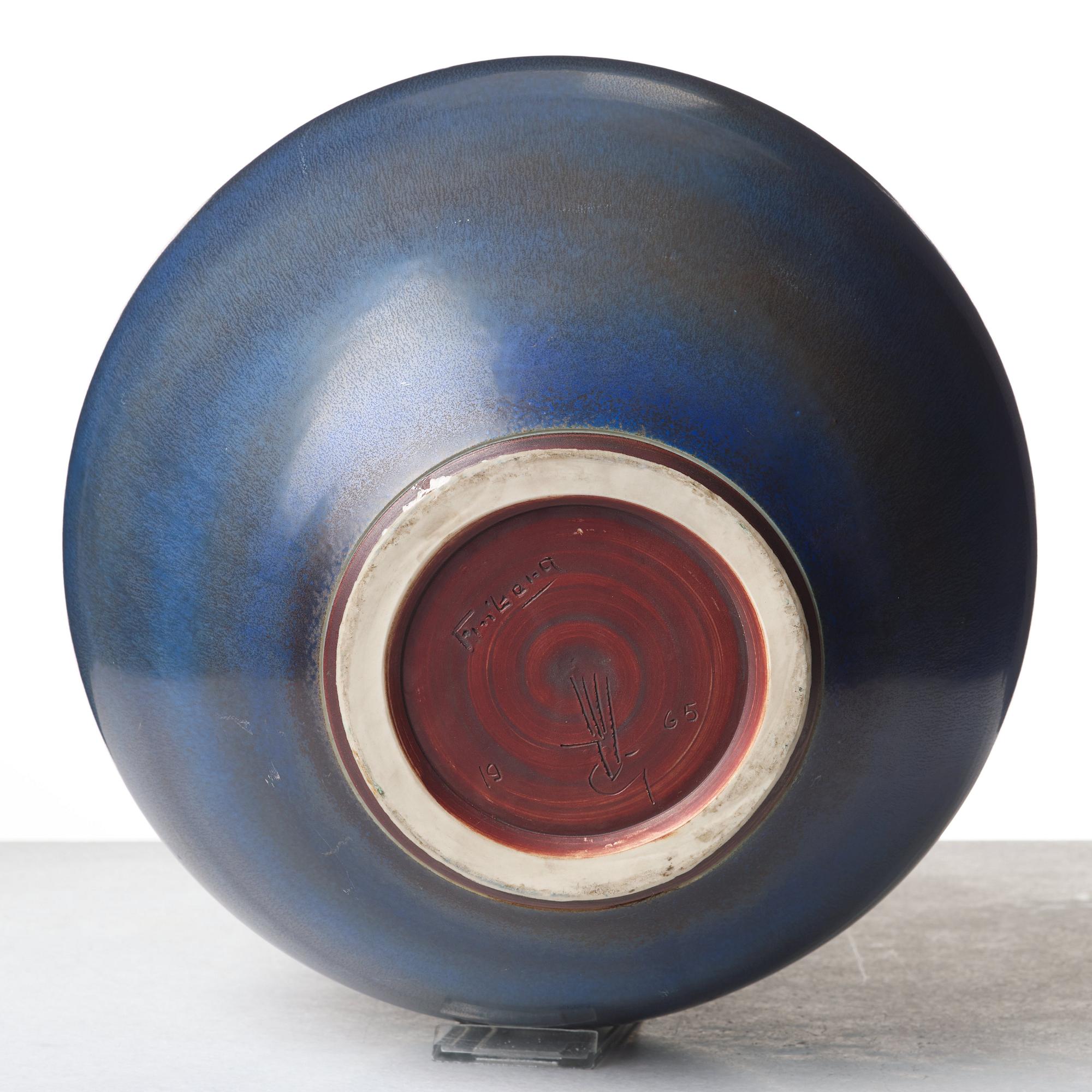 Berndt Friberg, a large stoneware  vase, Gustavsberg studio, Sweden 1965.