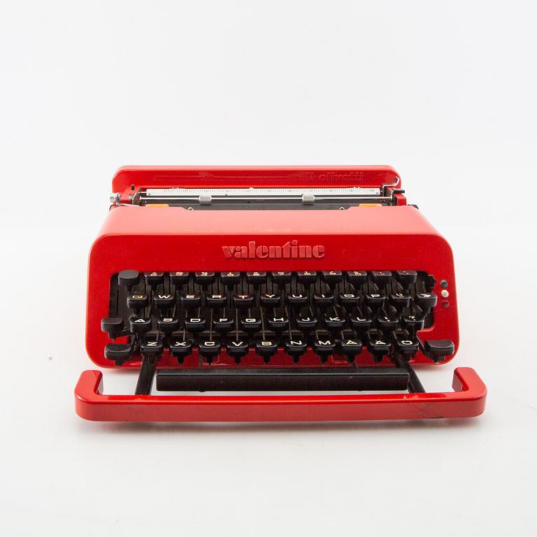 Ettore Sottsass, typewriter, "Valentine", Olivetti, Italy.