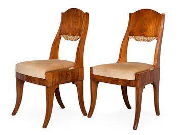 A PAIR OF RUSSIAN CHAIRS.